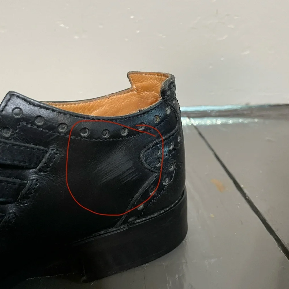 John Fluevog Black Strappy Flats - Picture 2 of 6